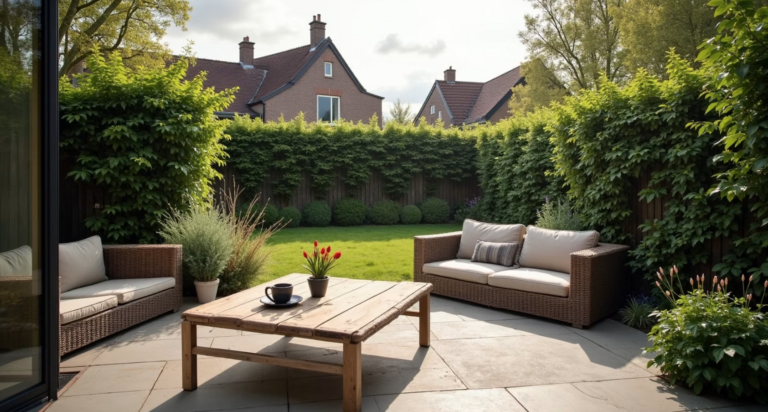 Tuin zuid woon huis woning
